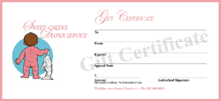 Sweet Cheeks Gift Certifcate