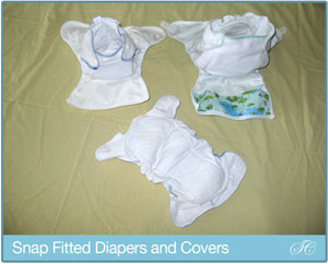 Sweet Cheeks Snap Fitted Diapers and Covers
