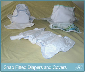 Sweet Cheeks Snap Fitted Diapers and Covers
